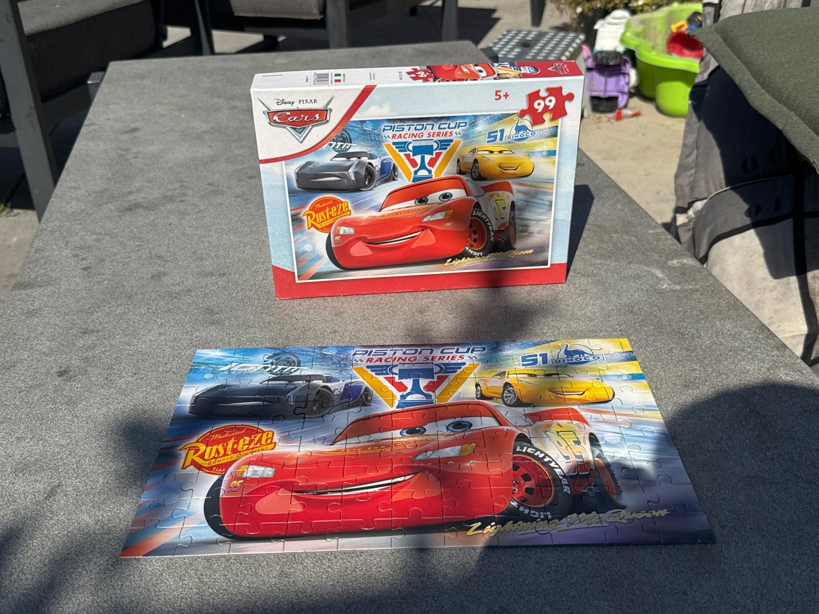 Disney Cars Piston Cup Racing Series Legpuzzel 99 stukjes, Ophalen, Meer dan 50 stukjes, Gebruikt, 6 jaar of ouder