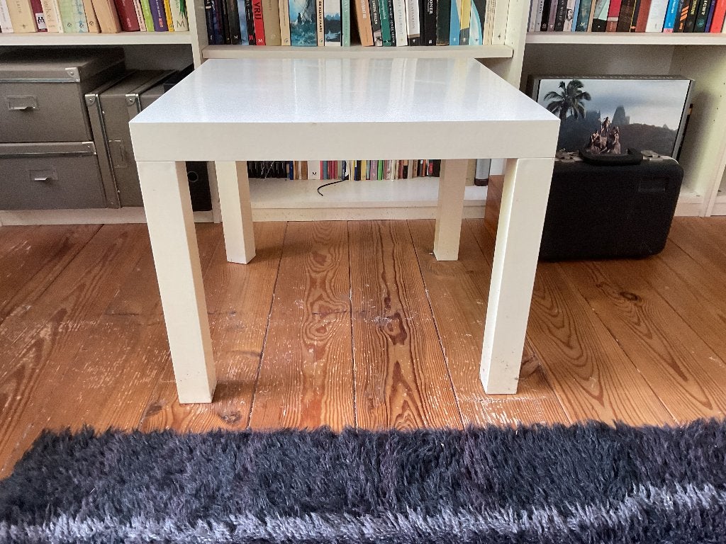 Tafeltjes, Minder dan 55 cm, Gebruikt, Vierkant, Hout