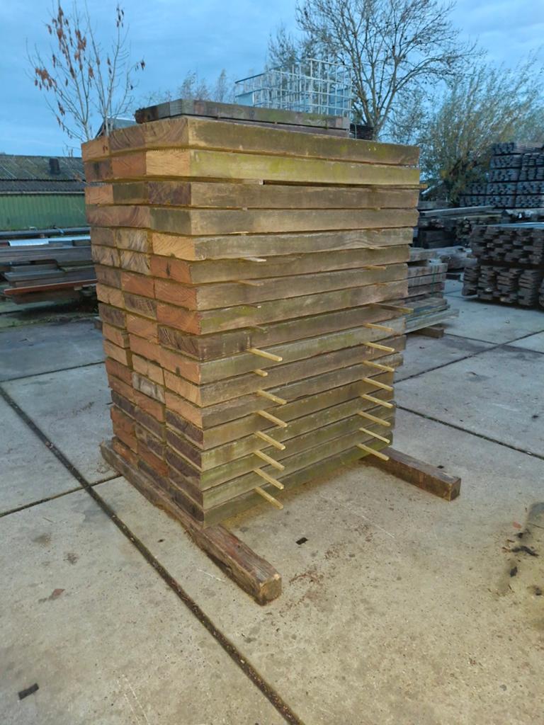 Hardhouten balken | blonderplanken |, Gebruikt, Planken, Ophalen of Verzenden, Hardhout