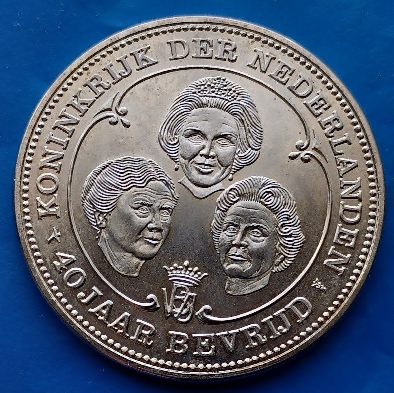 Penning 40 jaar Bevrijd - 1945-1985 NMB Bank UNC, Verzenden, Overige materialen, Nederland