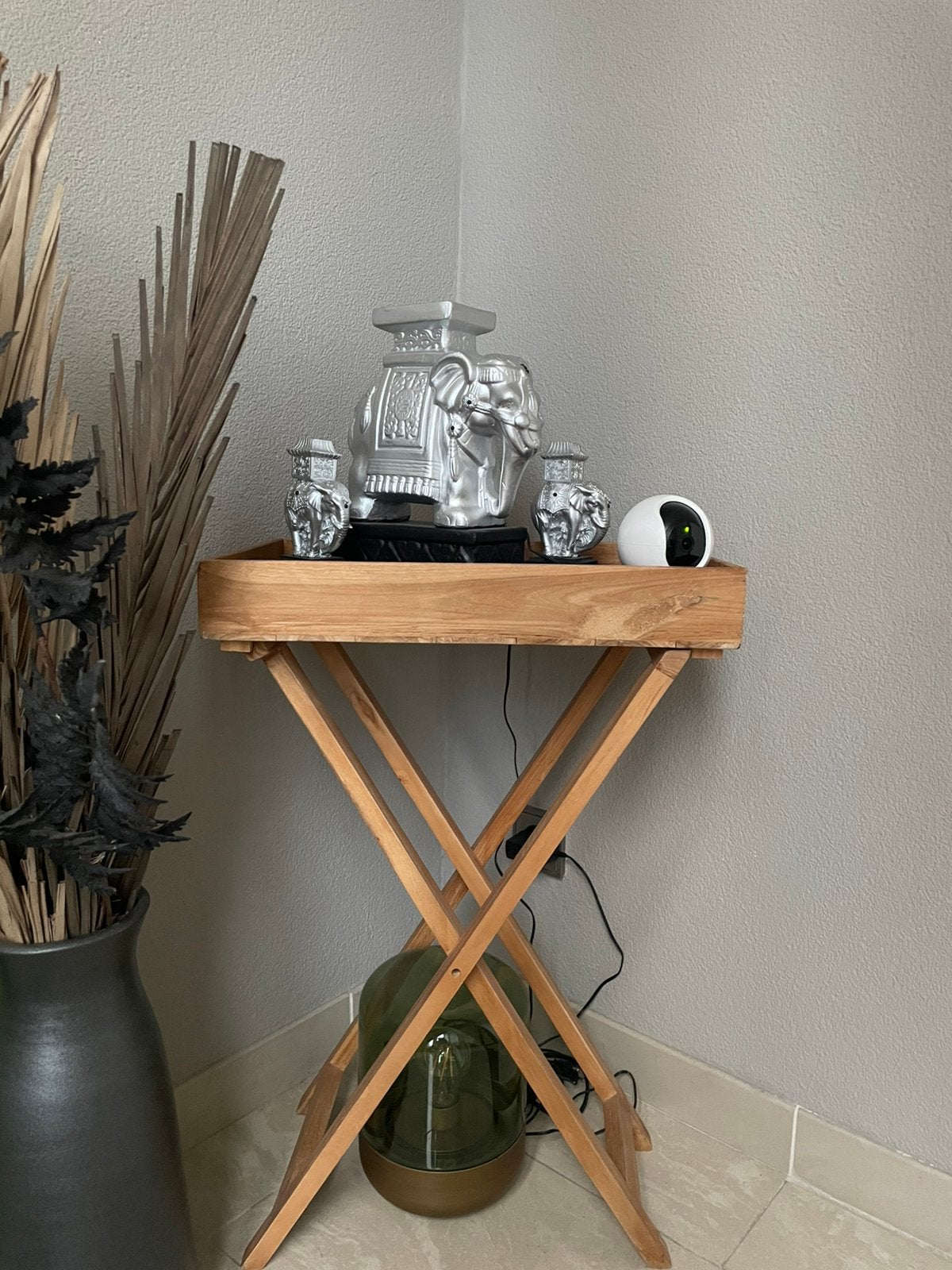 Houten bijzettafel, 50 tot 100 cm, Ophalen of Verzenden, Zo goed als nieuw, 25 tot 50 cm