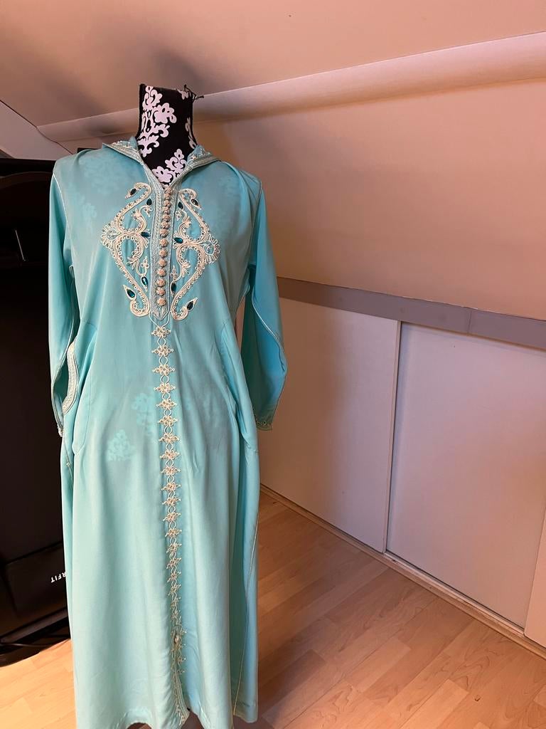 Mooie Marokkaanse djellaba voor meisjes/kleine vrouwen 1.50m, Overige kleuren, Ophalen of Verzenden, Zo goed als nieuw, Maat 34 (XS) of kleiner