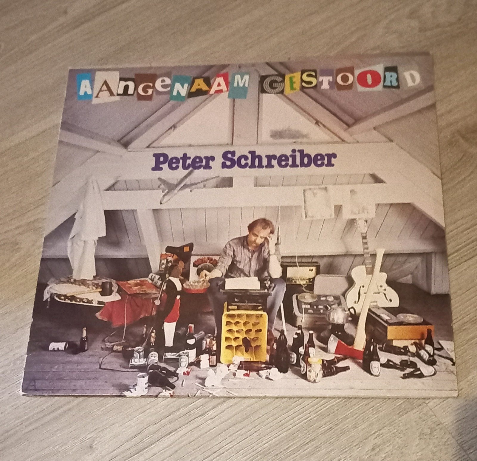 peter schreiber - aangenaam gestoord vinyl lp album, LP, Gebruikt, Pop, Ophalen of Verzenden