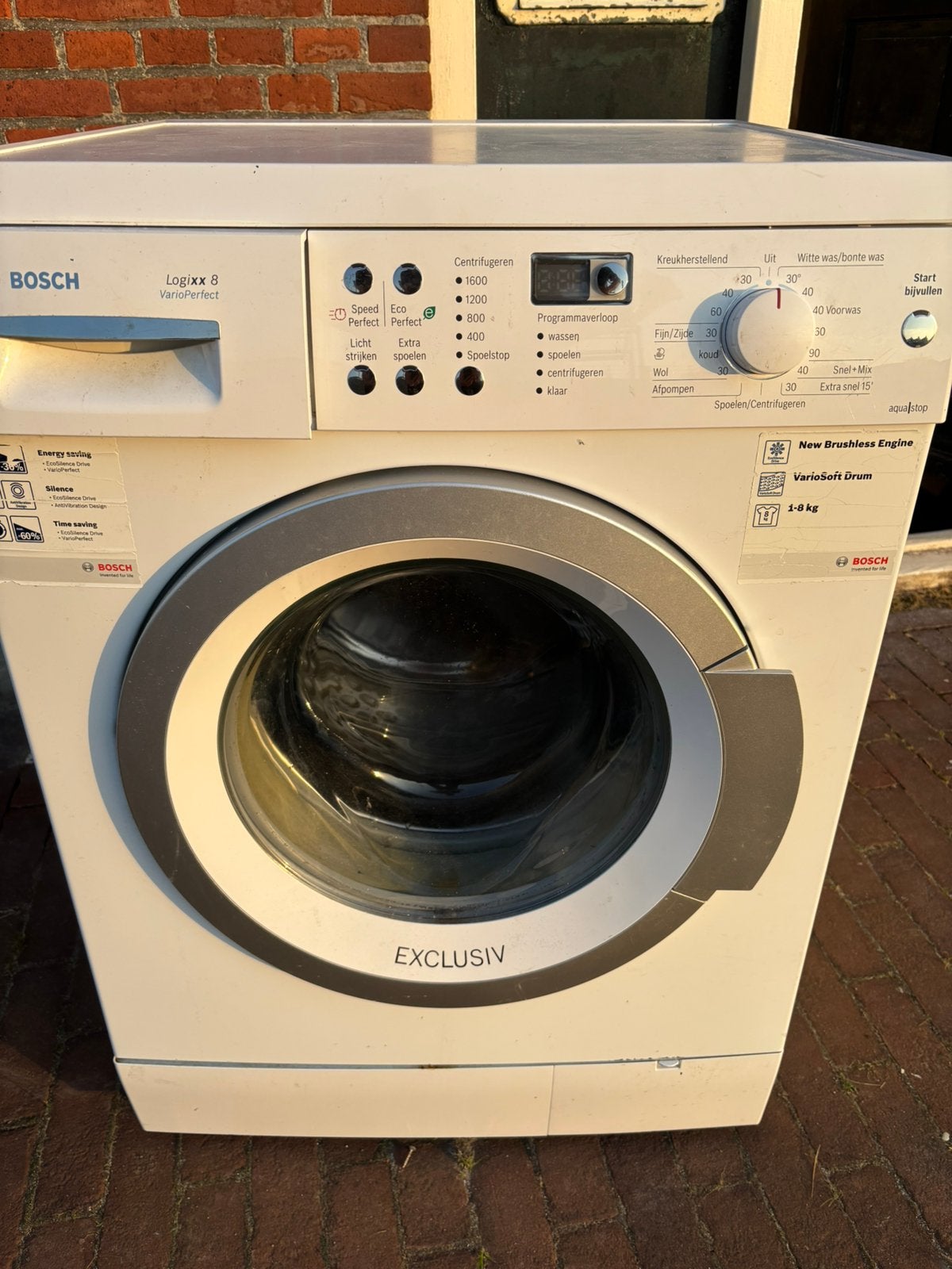 Gratis Bosch wasmachine met defect, Ophalen of Verzenden, Zo goed als nieuw, Voorlader, Kort programma