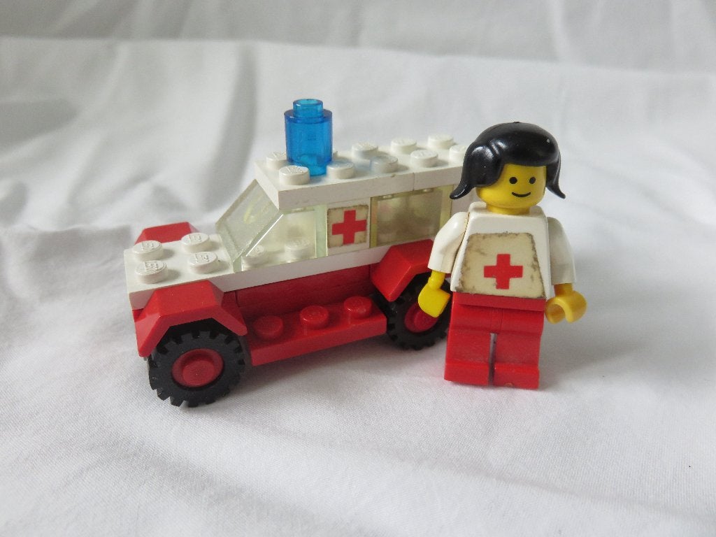 Lego classic town, set 606 Ambulance, Lego, Ophalen of Verzenden, Complete set, Compleet