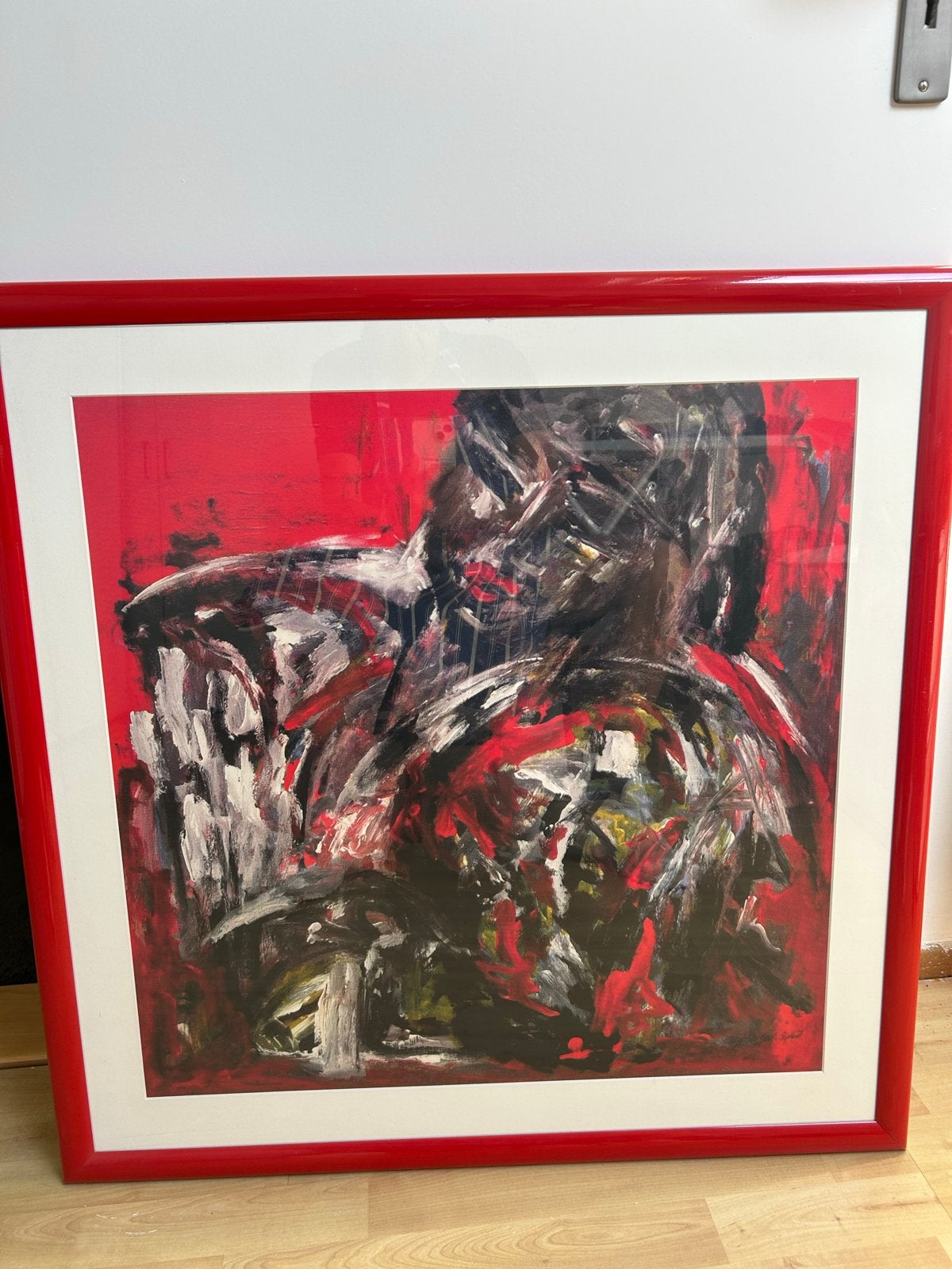 Lhito in Ali lijst - Abstracte kunst 82x82, Ingelijst, Ophalen, Abstract, Overige techniek