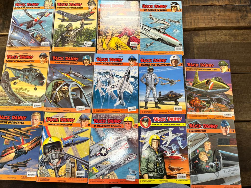 Buck Danny stripboeken collectie - 14 delen, Boeken, Stripboeken, Meerdere stripboeken, Ophalen of Verzenden, Gelezen