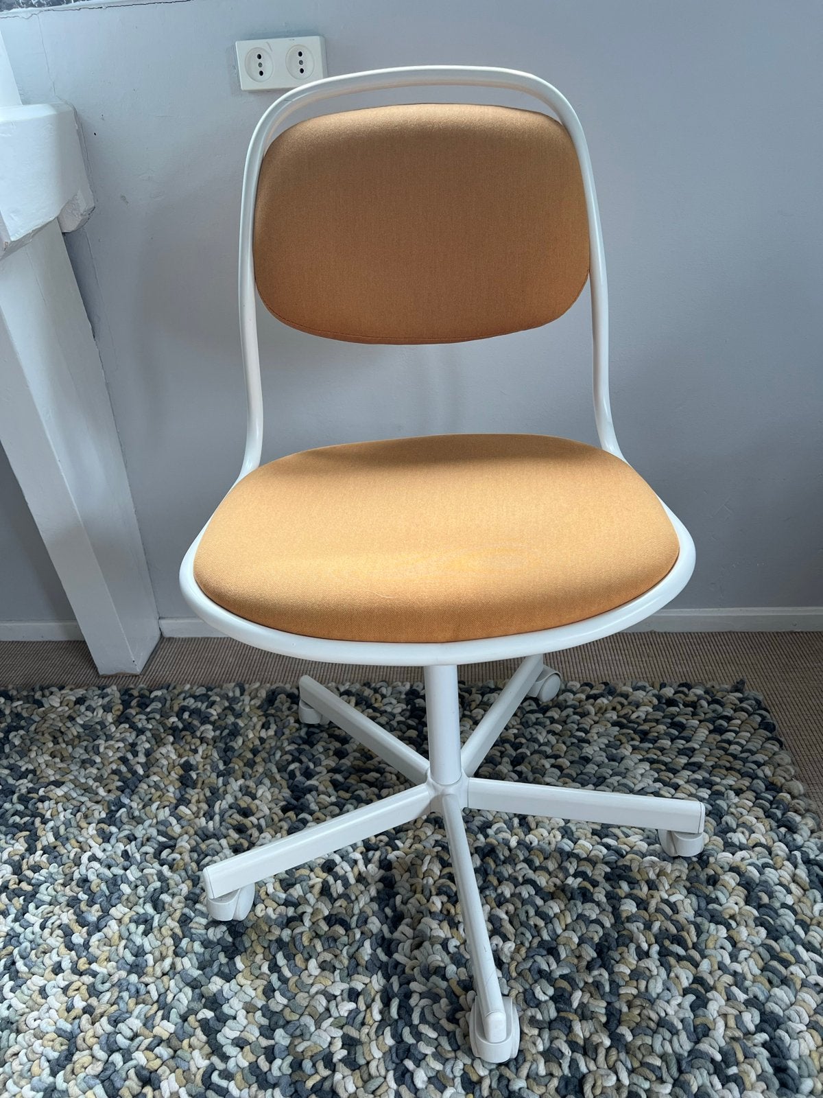 IKEA ÖRFJÄLL bureaustoel - Oranje/Wit, Ophalen, Zo goed als nieuw, Oranje, Bureaustoel
