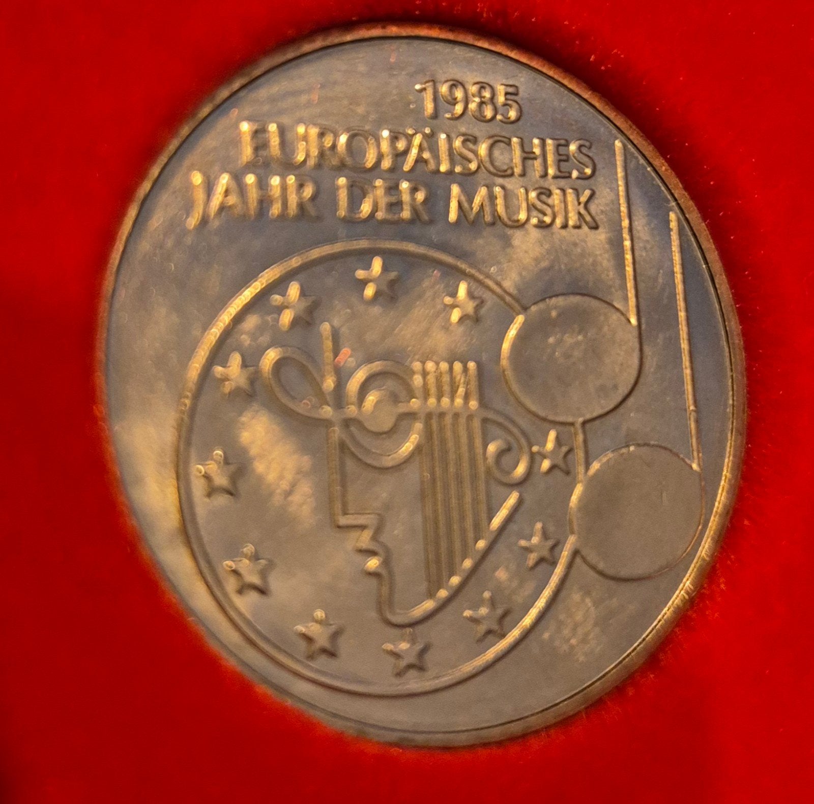 Duitse 5 Mark munt 1985 - Europees Jaar van de Muziek, Ophalen of Verzenden, Duitsland, Losse munt