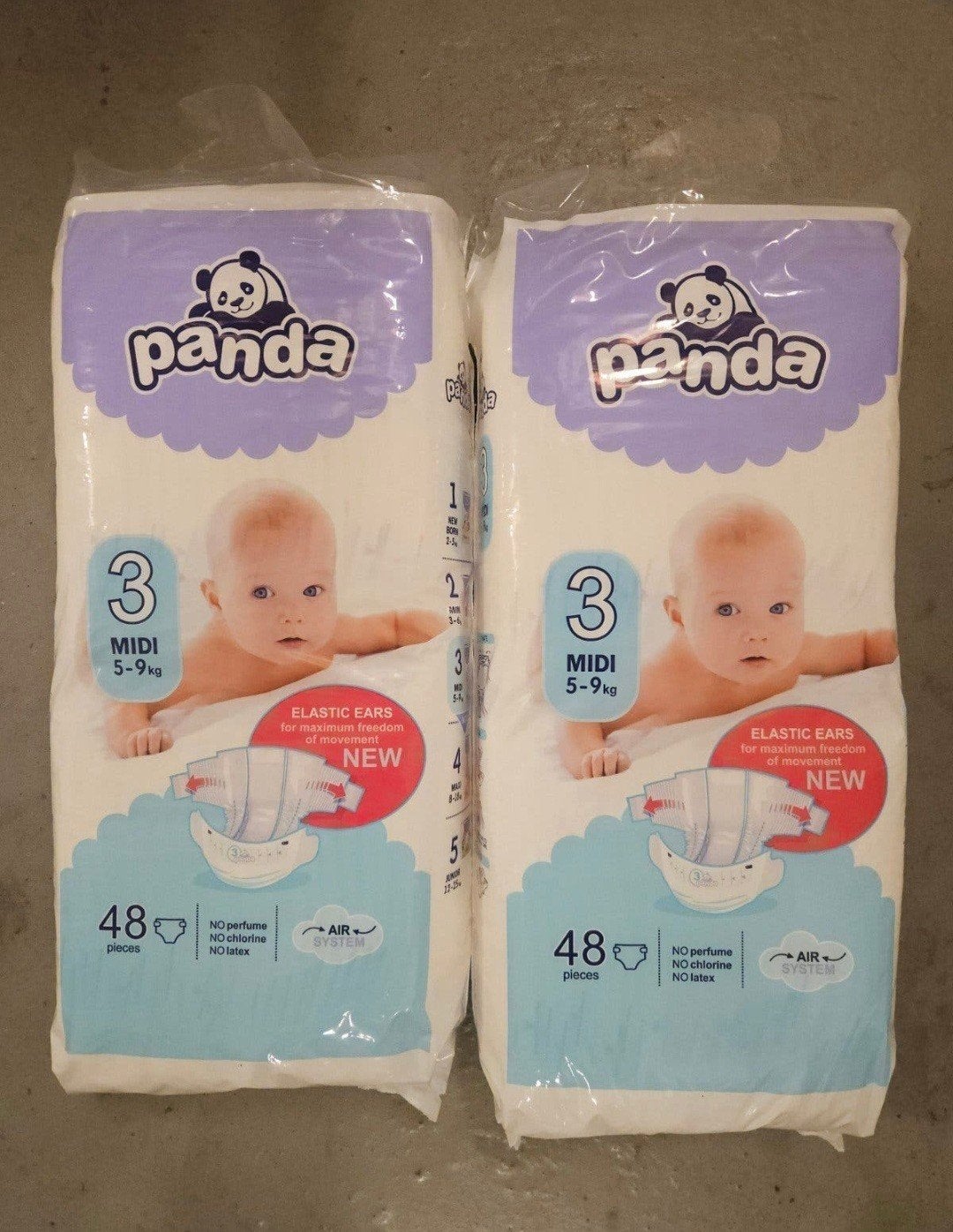 25 Pakken Panda Luiers Maat 3 (5-9 kg) - Nieuw!, Ophalen of Verzenden, Nieuw