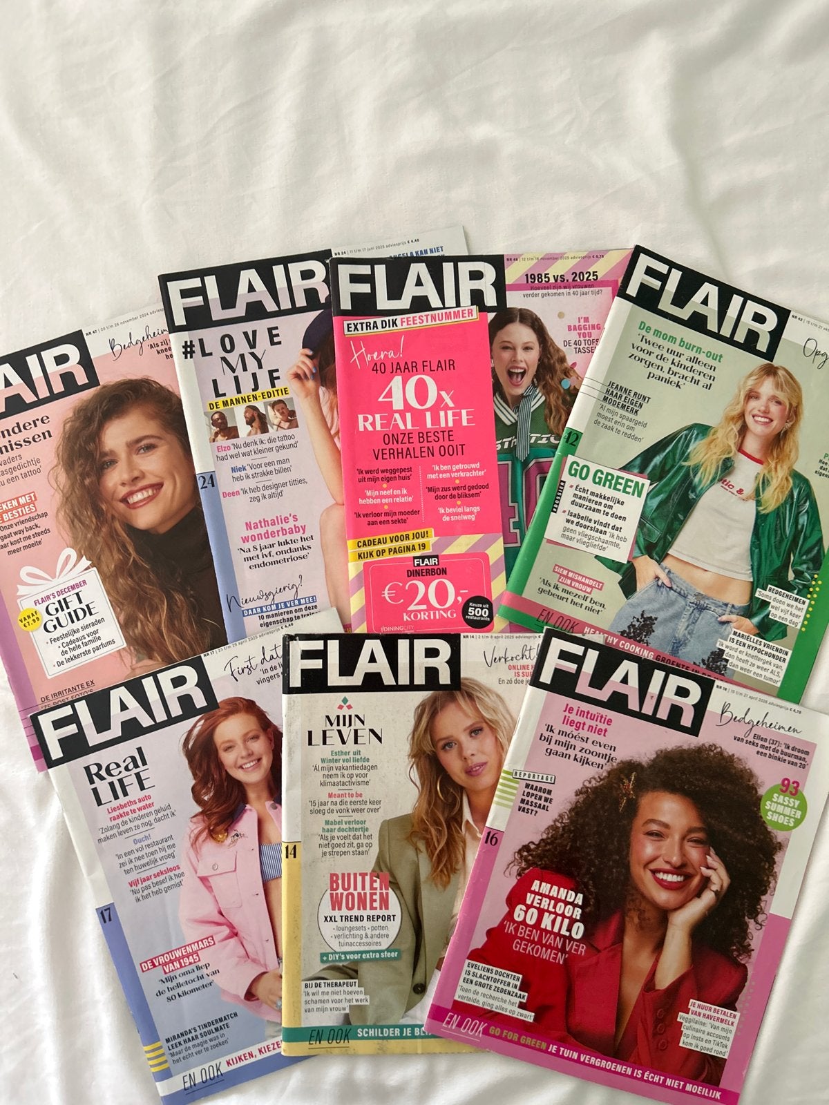 Flair magazines - 7 stuks, Ophalen of Verzenden, Zo goed als nieuw, Damesbladen