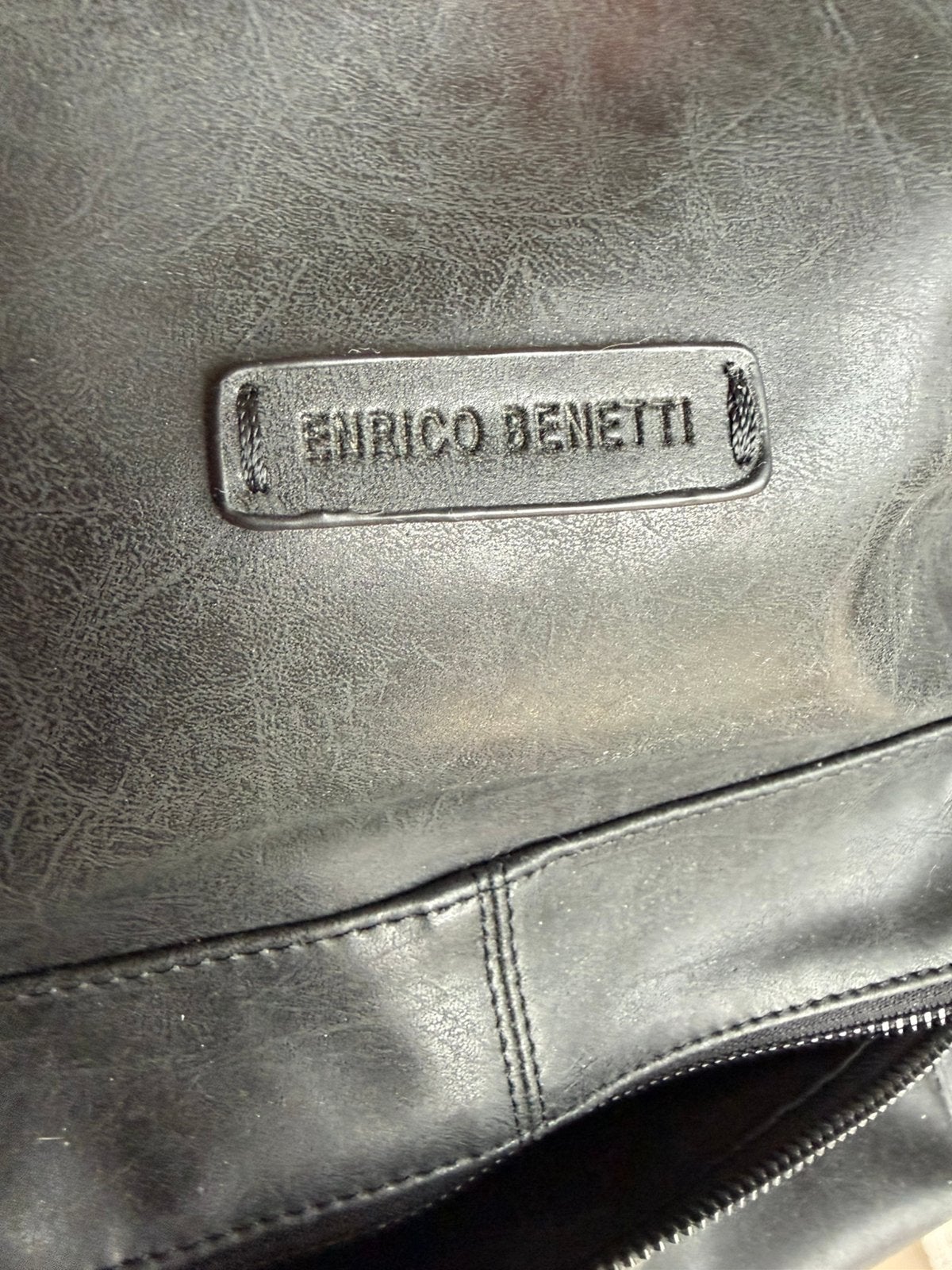 Enrico Benetti rugzak - Echt leer, amper gebruikt, Ophalen of Verzenden, Zo goed als nieuw, Overige merken