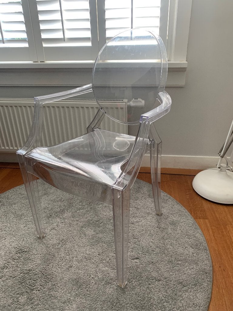 Kartell louis ghost stoel, Huis en Inrichting, Stoelen, Ophalen, Kunststof, Gebruikt, Twee