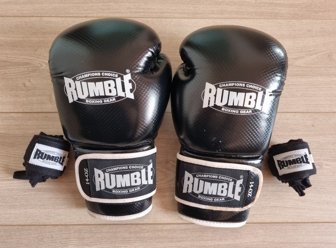 Rumble Bokshandschoenen + Bandage, Ophalen, Zo goed als nieuw, Overige