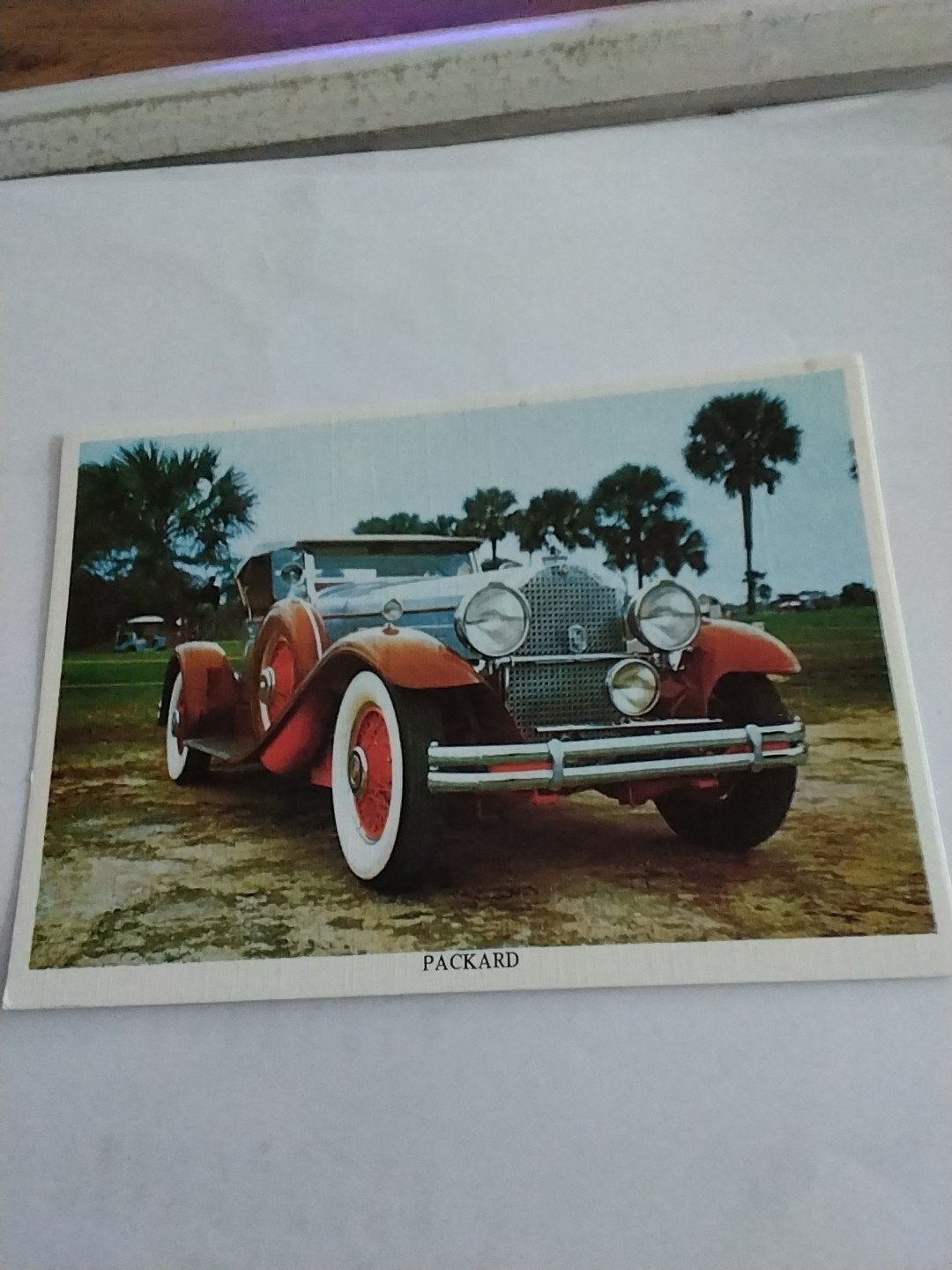 Vintage Packard Auto Ansichtkaart, Ophalen of Verzenden