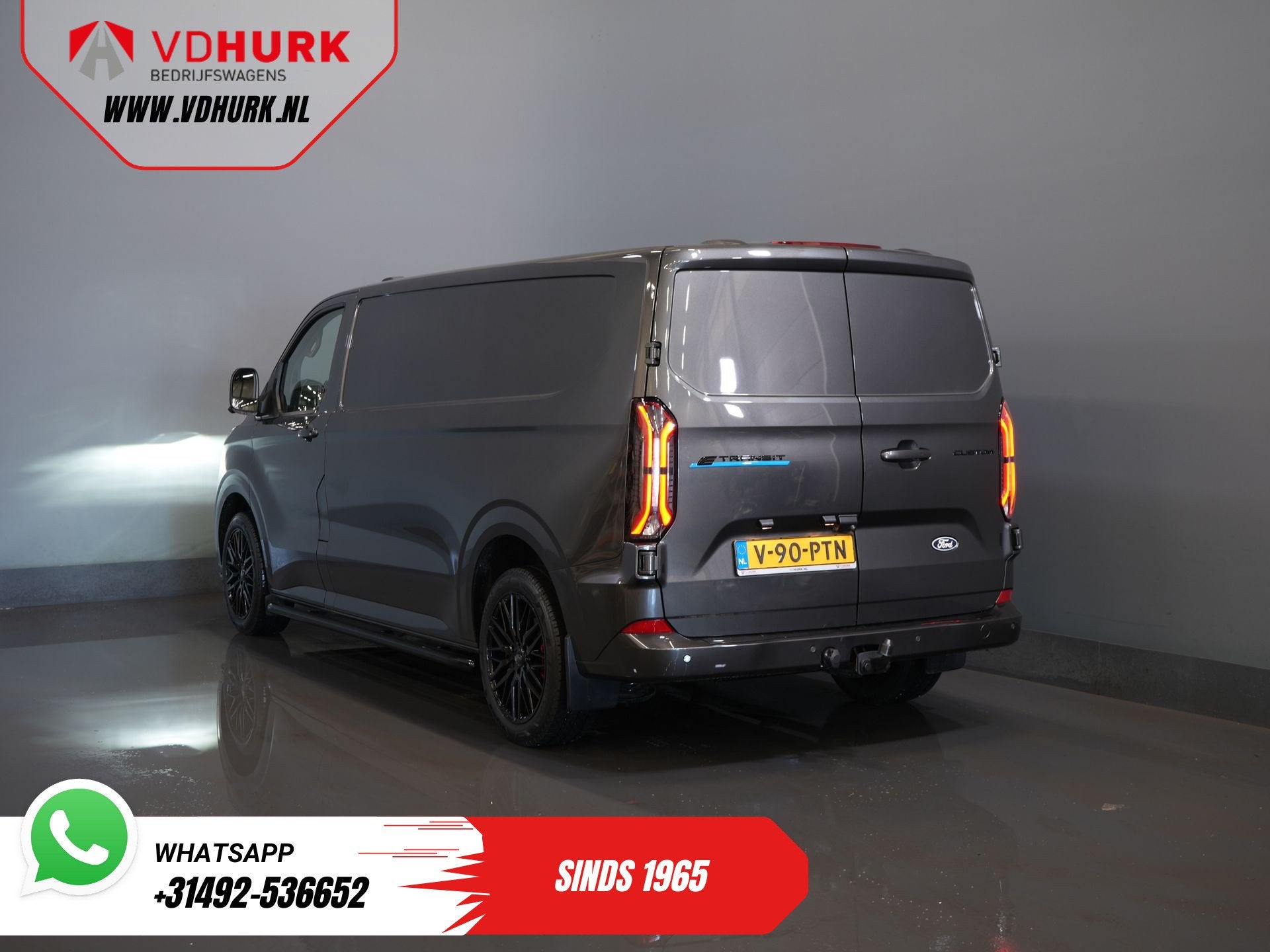 Ford E-Transit Custom L2 Limited 330 km WLTP LED/ Adapt.Crui, Auto's, Bestelauto's, Automaat, 330 km, Gebruikt, 71 kWh