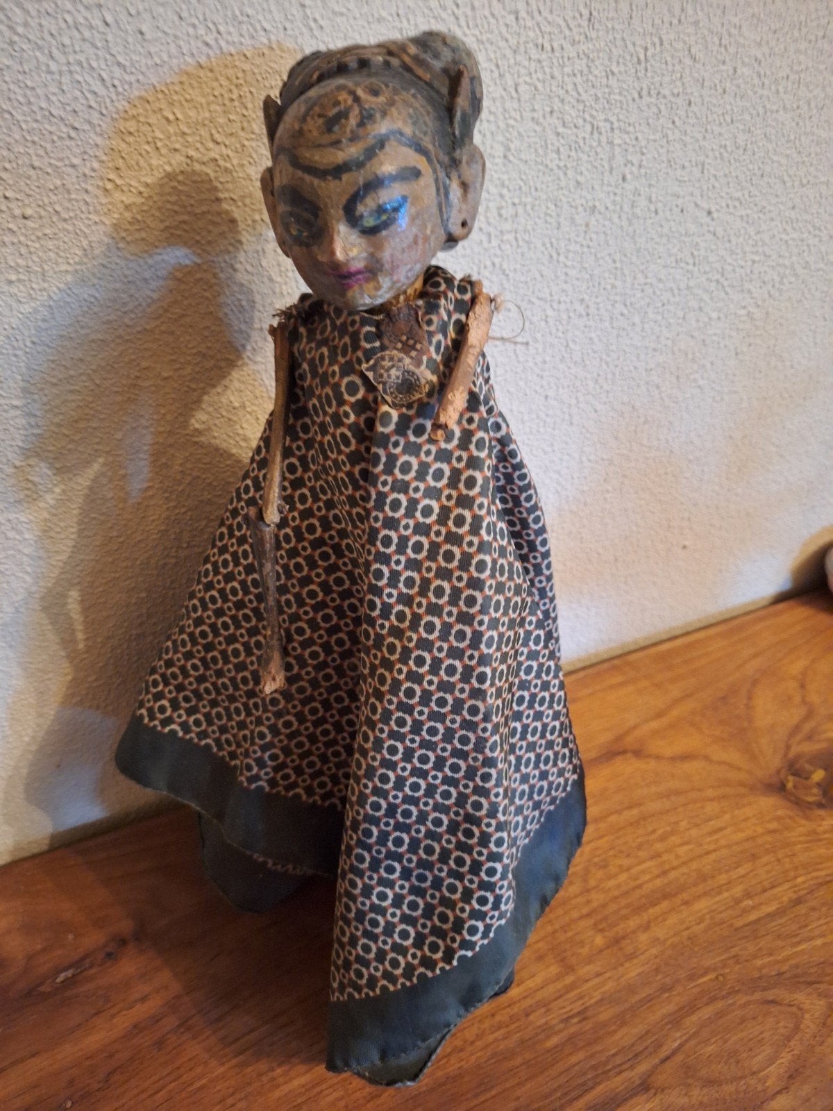 oude Wajang stok pop, Ophalen of Verzenden, Gebruikt, Pop