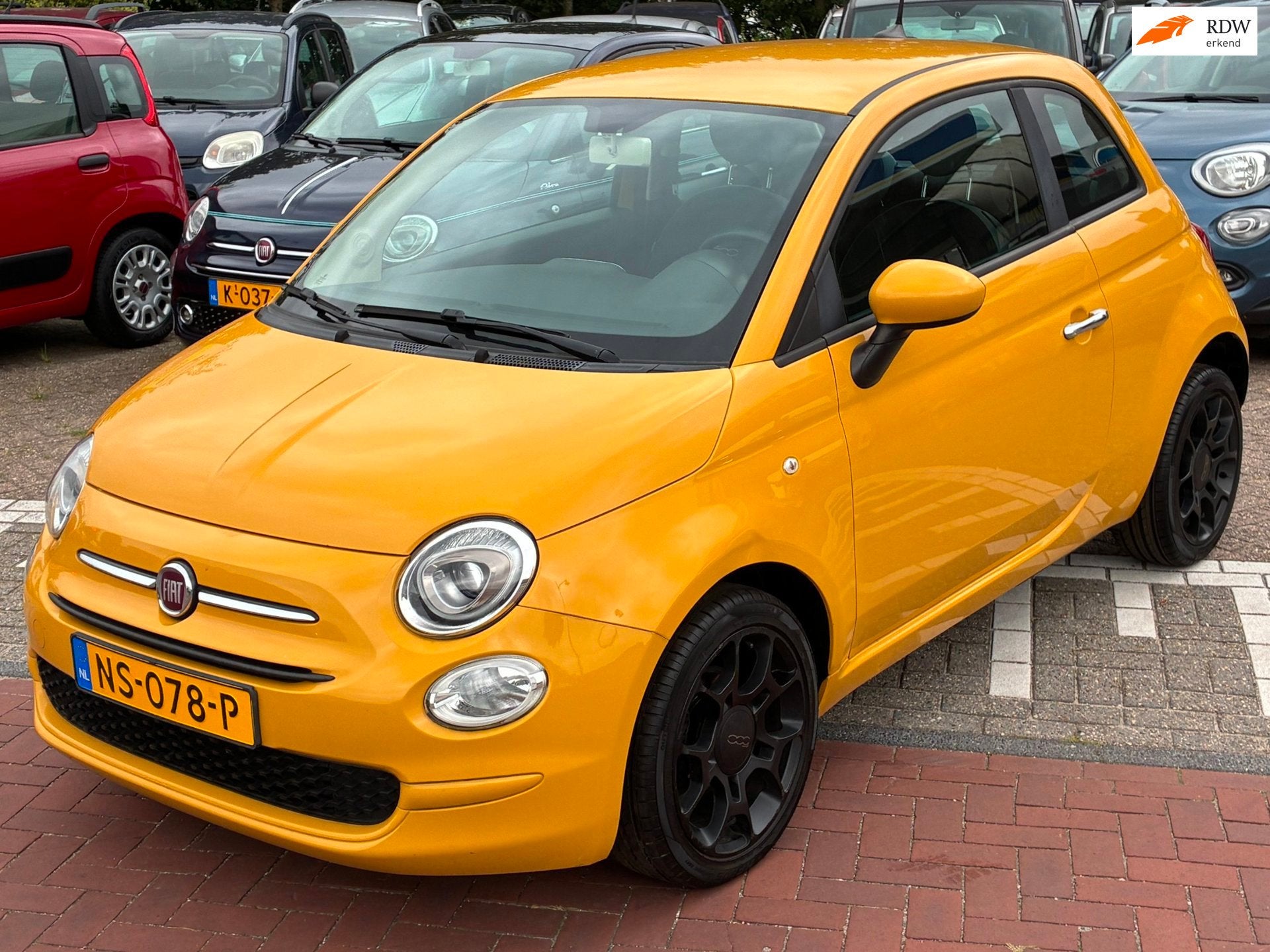 Fiat 500 1.2 Popstar/4 CILINDER / AIRCO/ LM. WIELEN APARTE K, Voorwielaandrijving, Gebruikt, 4 cilinders, 840 kg