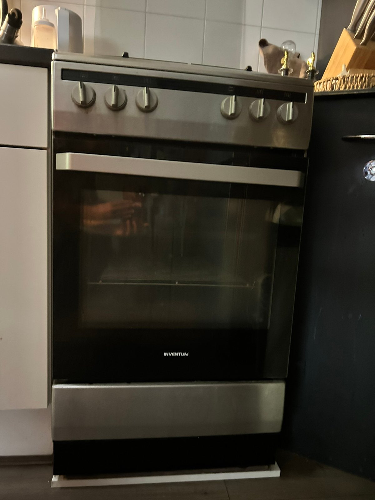 Inventum oven rvs, Ophalen, Minder dan 85 cm, 4 kookzones, Zo goed als nieuw