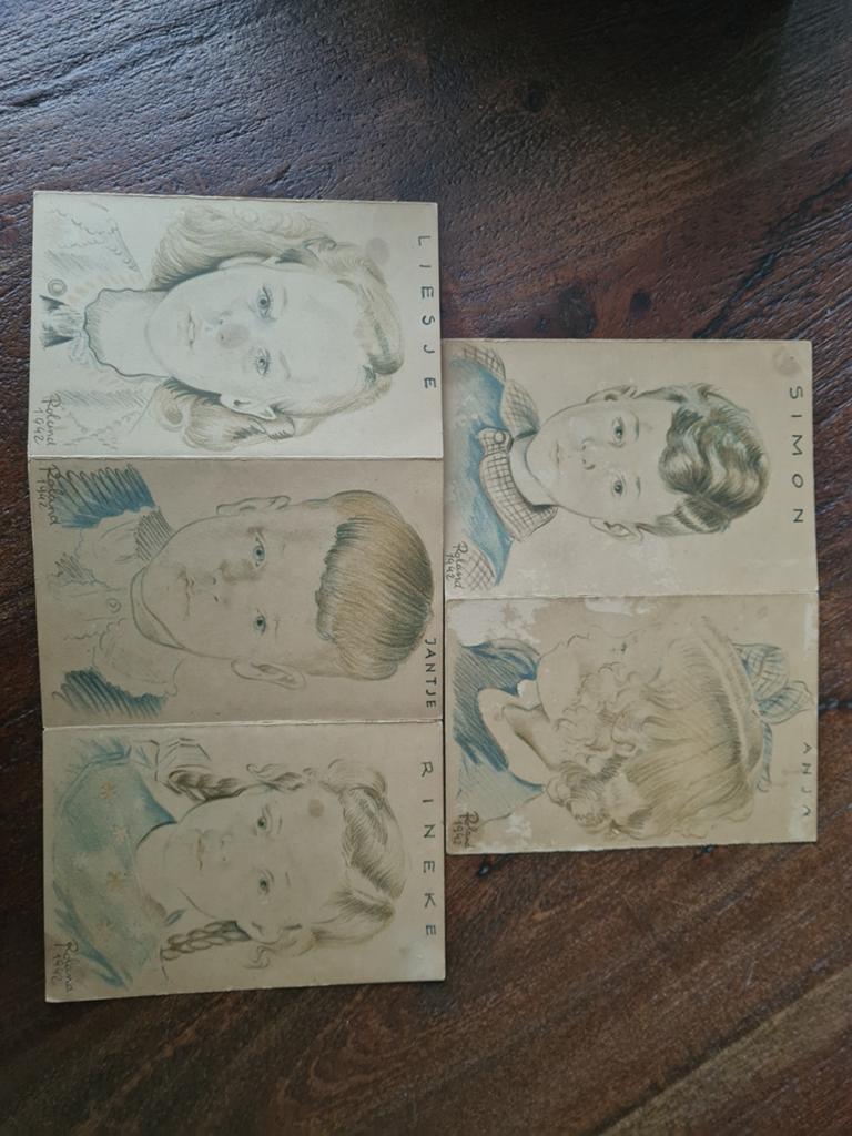 Vintage kinderportretten van Roland (1942), Ophalen of Verzenden