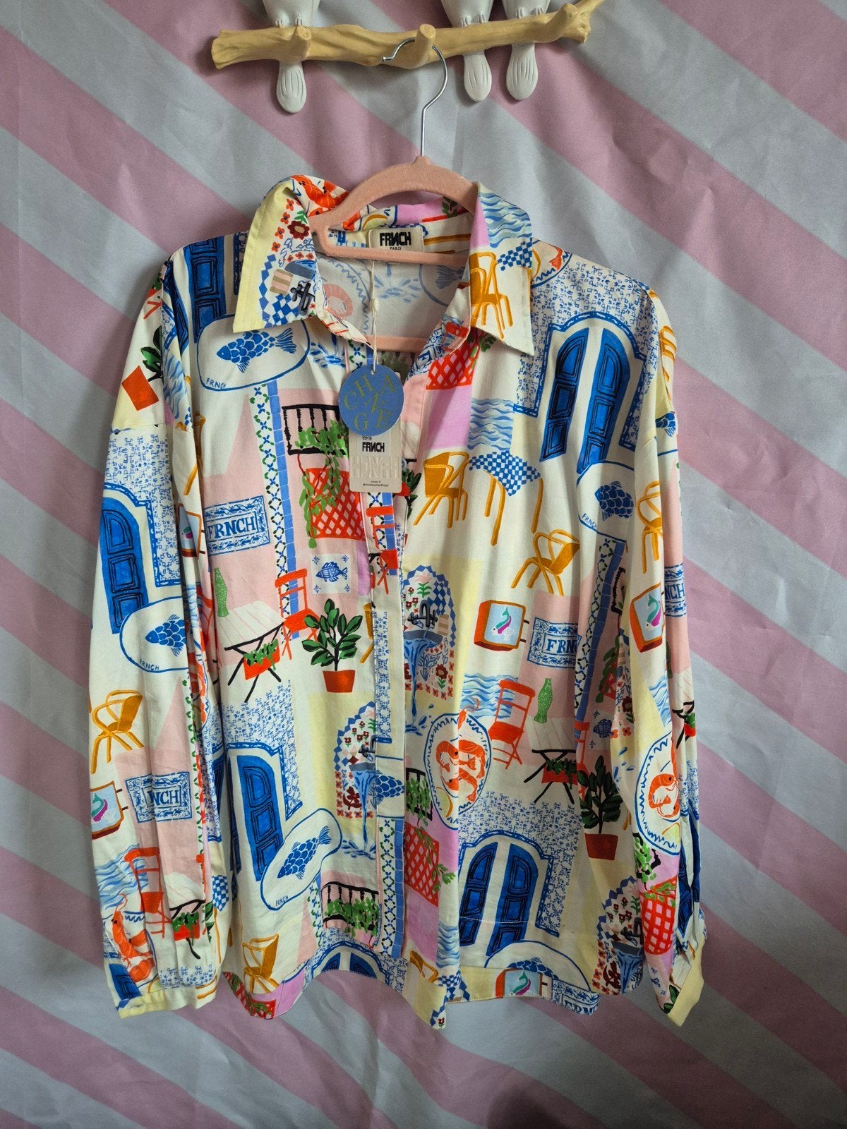 Nieuwe FRNCH Chemise Topaze Blouse Maat L xl xxl, Meerkleurig, Maat 42/44 (L), Nieuw, Ophalen of Verzenden