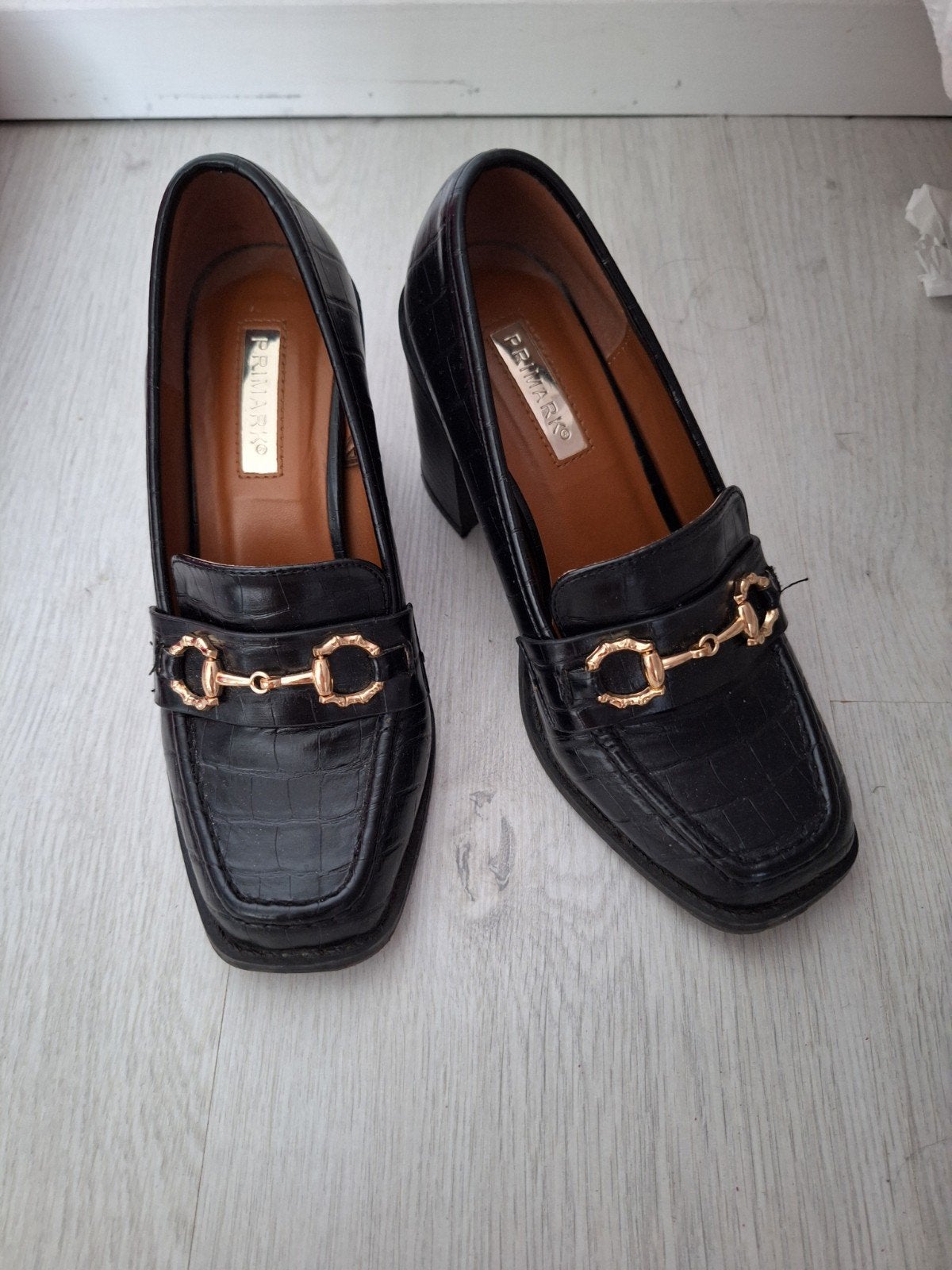 Loafers loafer maat 36 zwart moccasins, Gedragen, Verzenden, Primark, Instappers