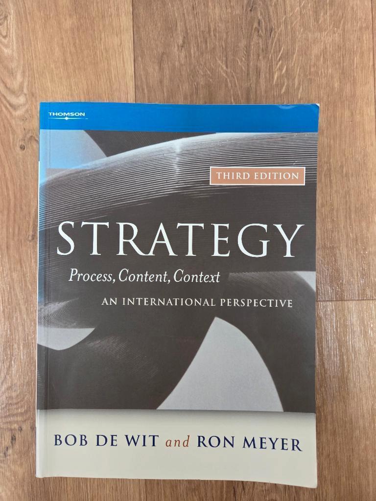 strategy proces, content, context, Boeken, Studieboeken en Cursussen, Ophalen of Verzenden, Alpha, Gelezen, WO