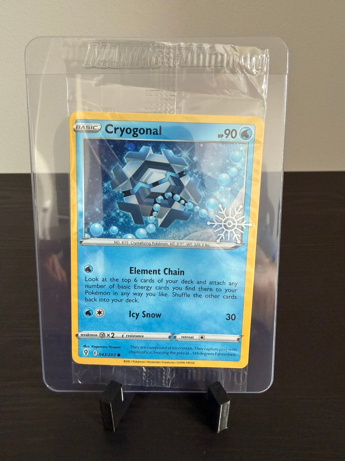 Cryogonal 043 203 Evolving Skies Snowflake Promo holo Sealed, Ophalen of Verzenden, Nieuw, Losse kaart, Foil