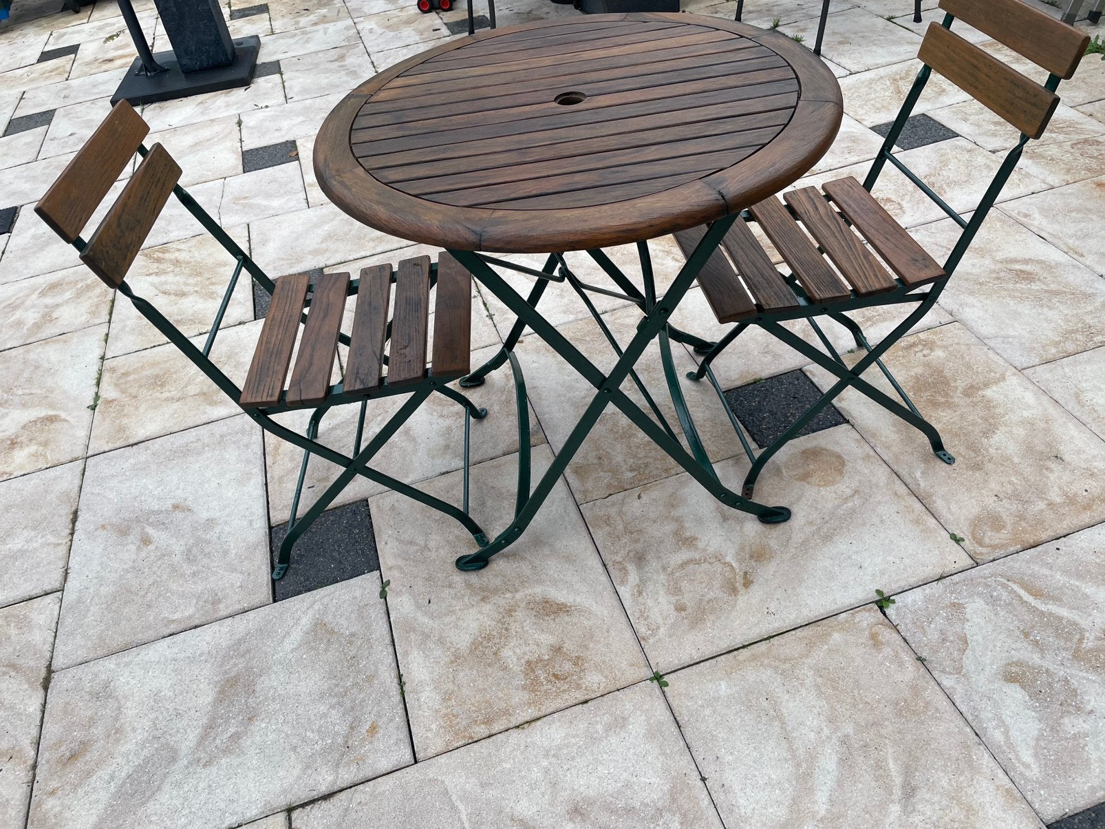 Bistro setje, Tuin en Terras, Ophalen, Zo goed als nieuw, Overige materialen, 2 zitplaatsen