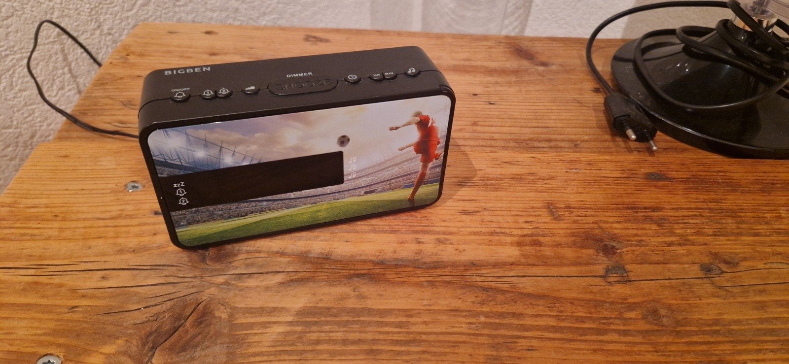 Bigben wekker met voetbalthema, Ophalen of Verzenden, Zo goed als nieuw, Digitaal