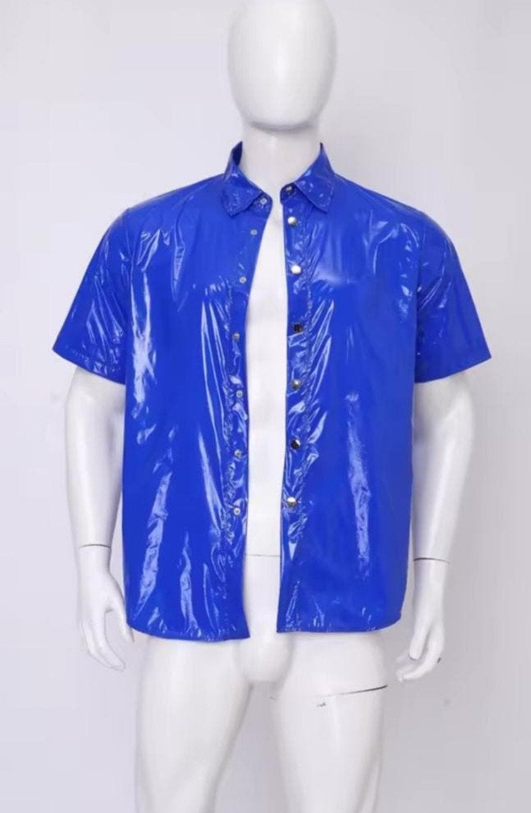 Mooie Wetlook Overhemd, tm 3XL, Verzenden, Nieuw
