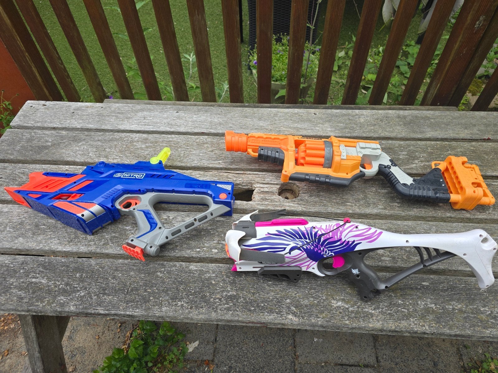Nerf Blasters Set: Lawbringer, Nitro, Rebelle, Ophalen of Verzenden, Gebruikt, Jongen of Meisje
