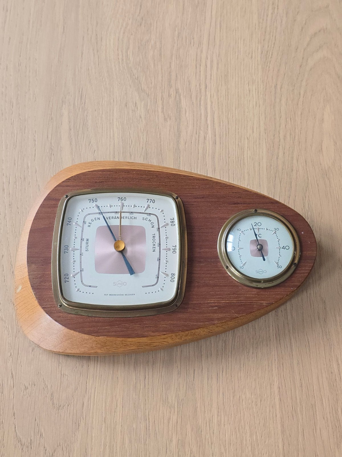 Prachtige antieke maritieme nautische SUNDO barometer €39 !!, Ophalen of Verzenden, Zo goed als nieuw