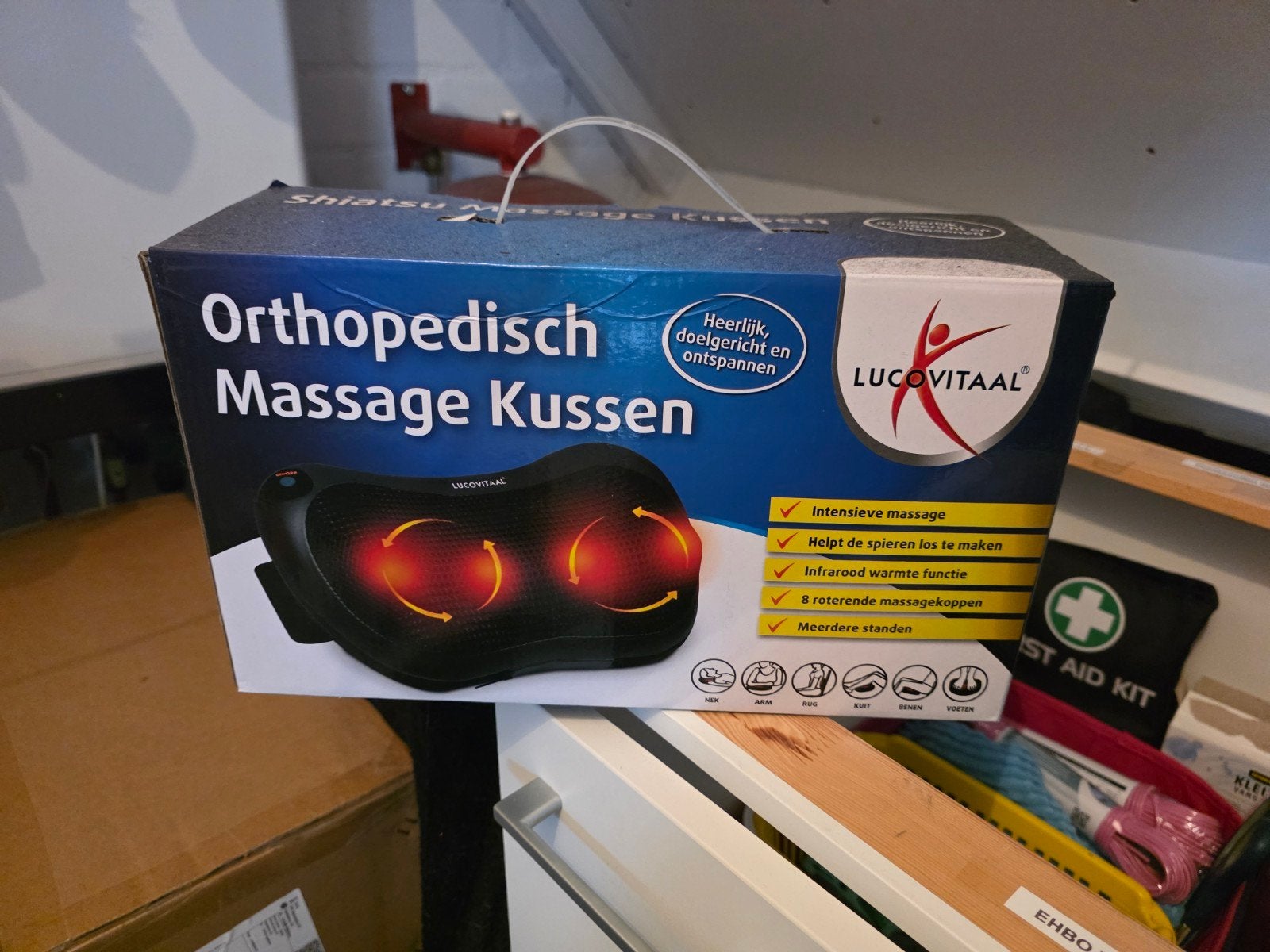 Lucovitaal Orthopedisch Shiatsu Massage Kussen, Ophalen, Nieuw, Massagestoel of Kussen