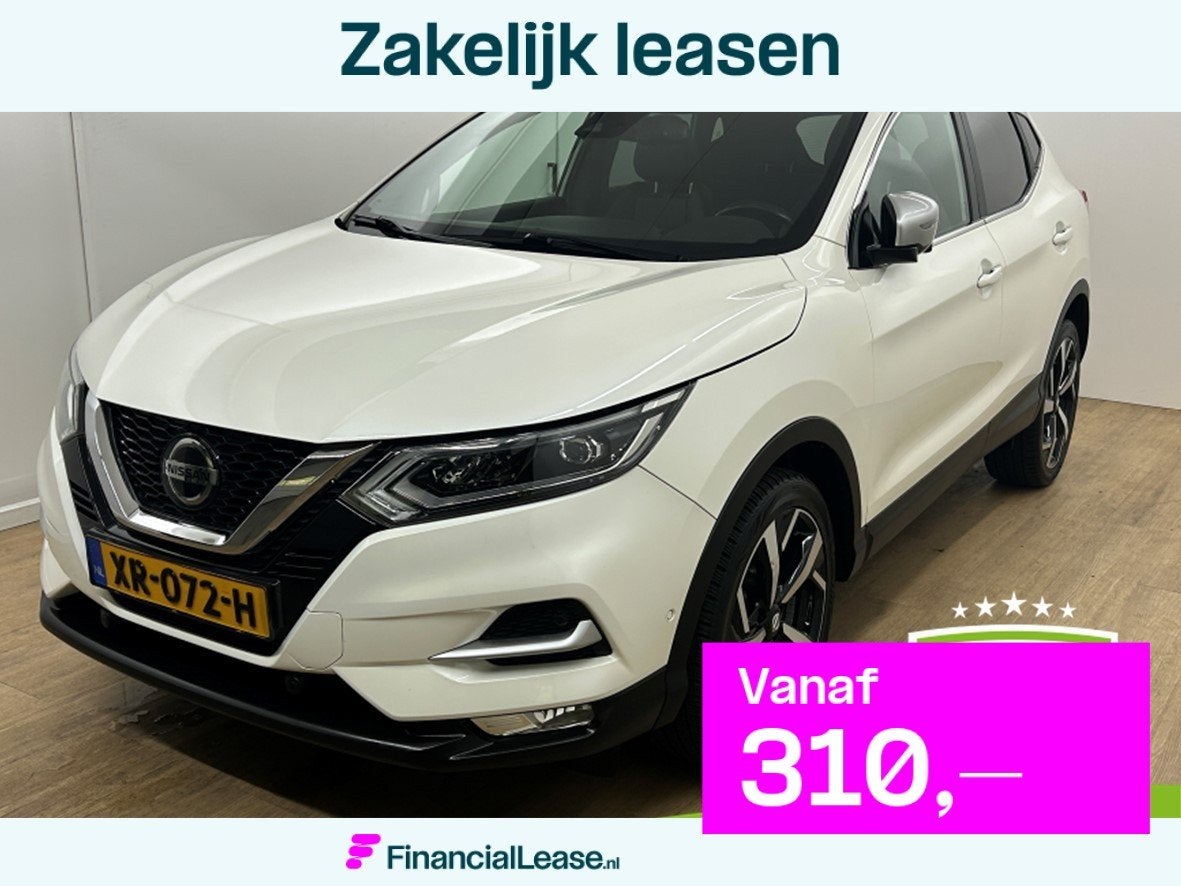 Nissan Qashqai Occasion 1.3 DIG-T Tekna + | Wit | Tweedehand, Dealer onderhouden, Gebruikt, 4 cilinders, 1290 kg