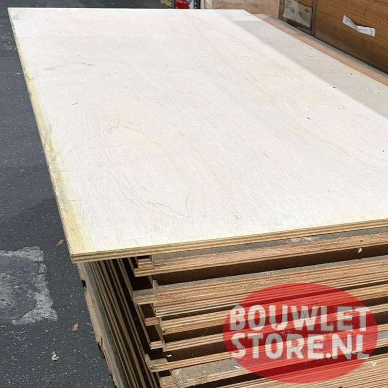 Multiplex 18 mm | Hardhout Indonesisch IHP | Wit gegrond, Doe-het-zelf en Verbouw, Niet ingevuld, Multiplex, Minder dan 20 mm