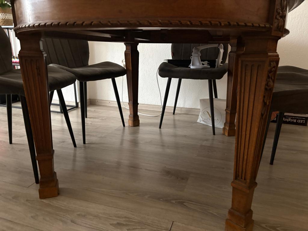 Antieke eettafel te koop, Ophalen, Gebruikt, 50 tot 100 cm, 100 tot 150 cm