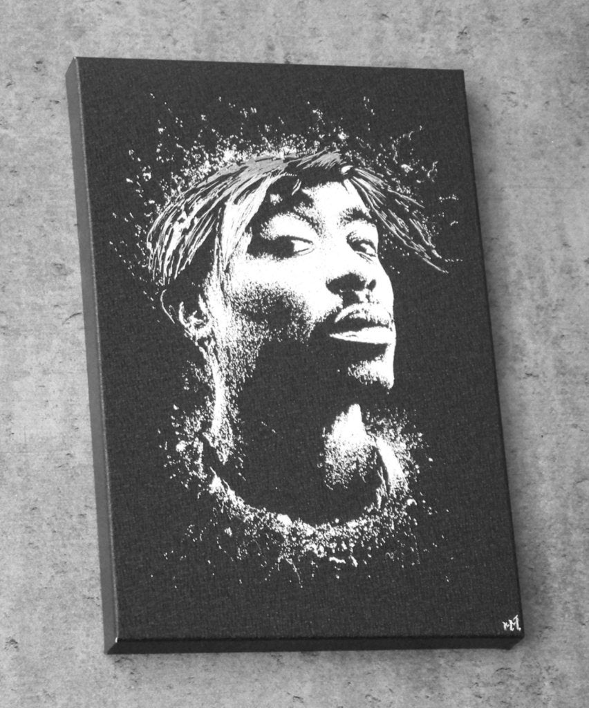 2pac Originele handgegraveerde afbeelding..., Ophalen of Verzenden