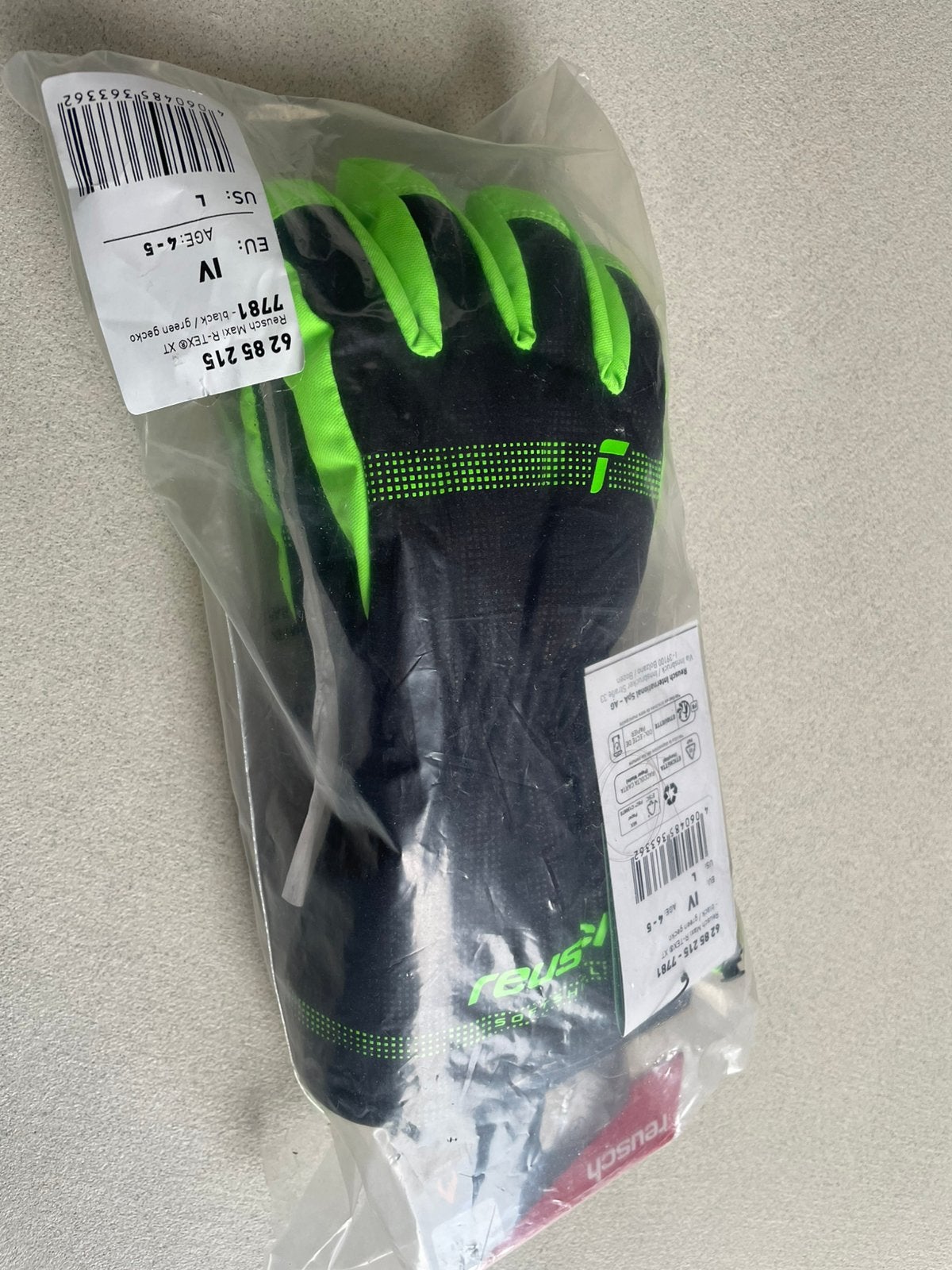 Reusch ski handschoenen 4-5 jaar, Ophalen of Verzenden, Nieuw, Jongen of Meisje, Overige typen