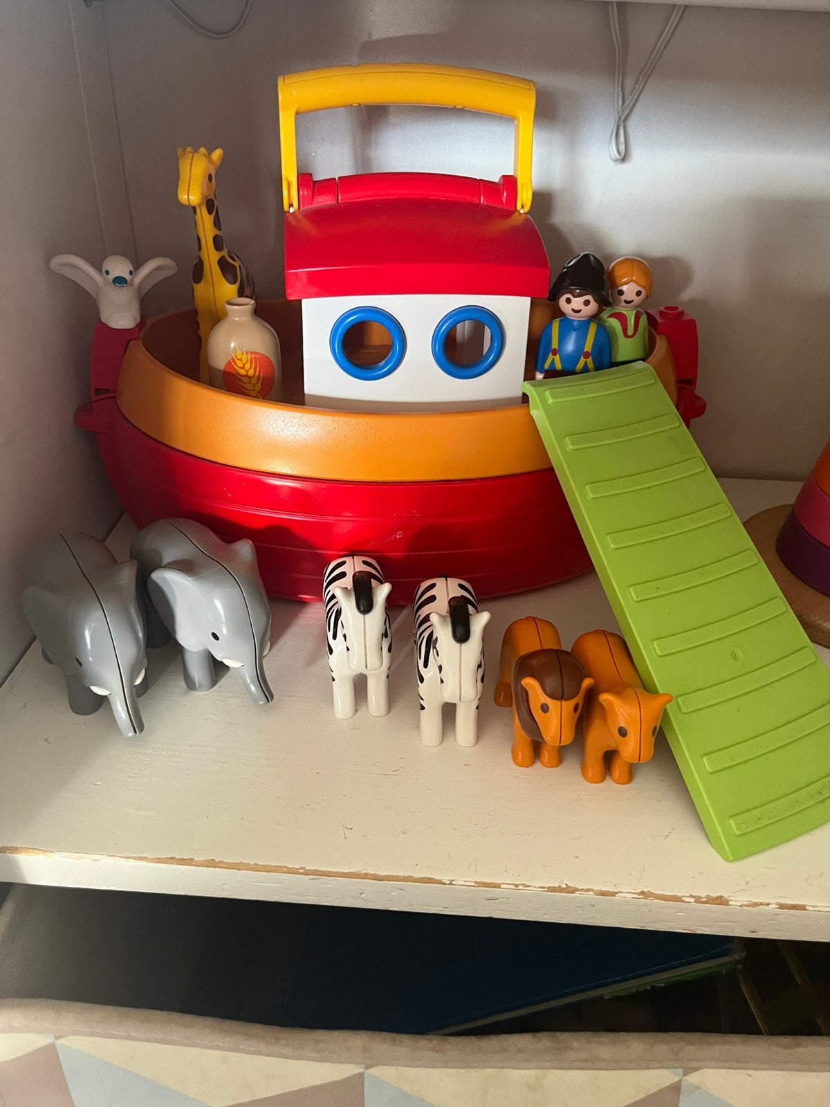Playmobil 123 Ark van Noach met dieren en figuren, Ophalen, Gebruikt, Complete set