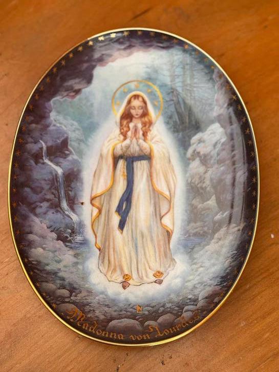 Madonna van lourdes wand bord, Ophalen of Verzenden