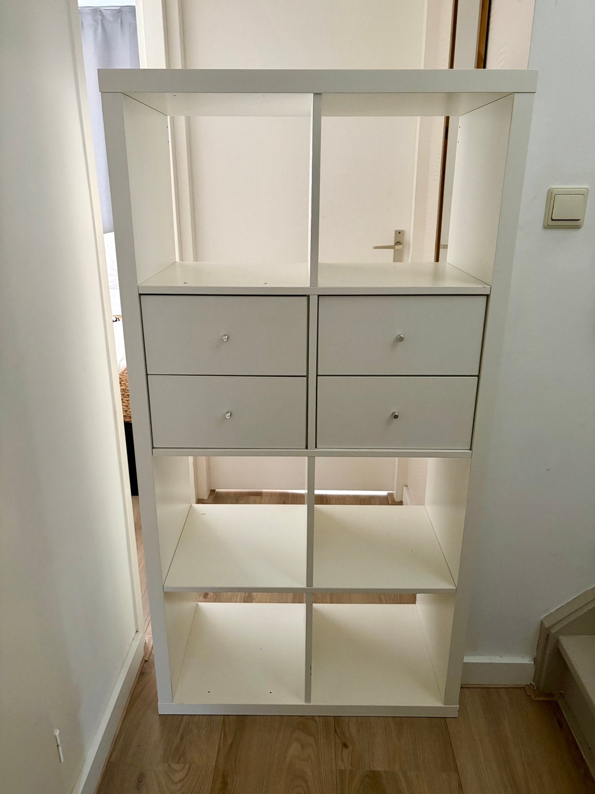Witte kast met 4 lades, Ophalen, Gebruikt