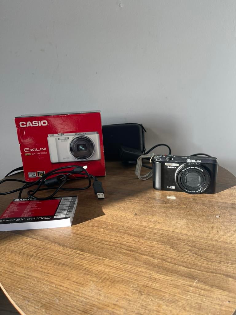Casio Exilim EX-ZR1000 Digitale Camera met 12.5x Zoom, Gebruikt, Compact, Ophalen of Verzenden, Overige Merken
