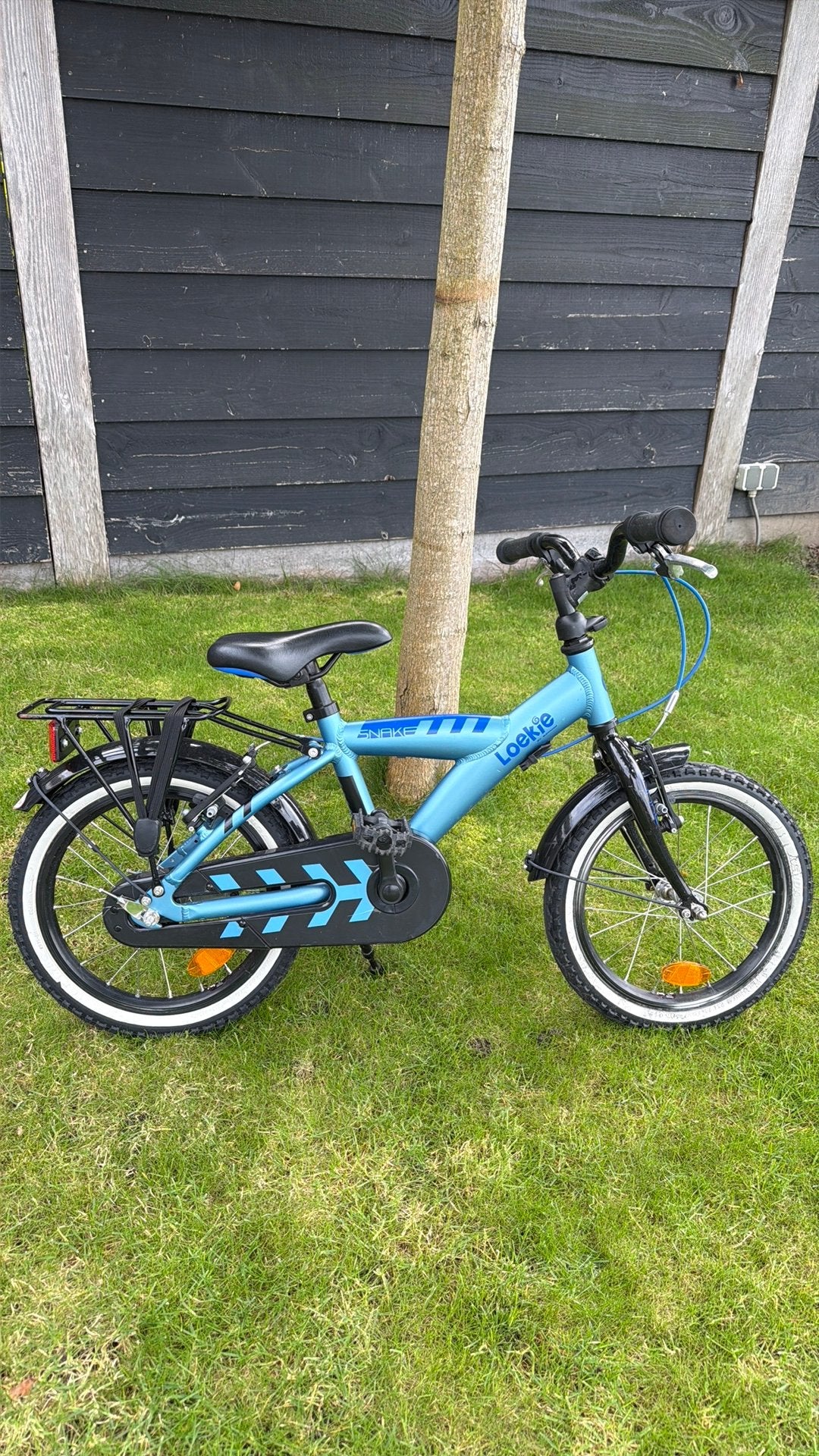 Loekie Snake jongens fiets 16 inch blauw, Ophalen, Terugtraprem, Gebruikt, Loekie Snake