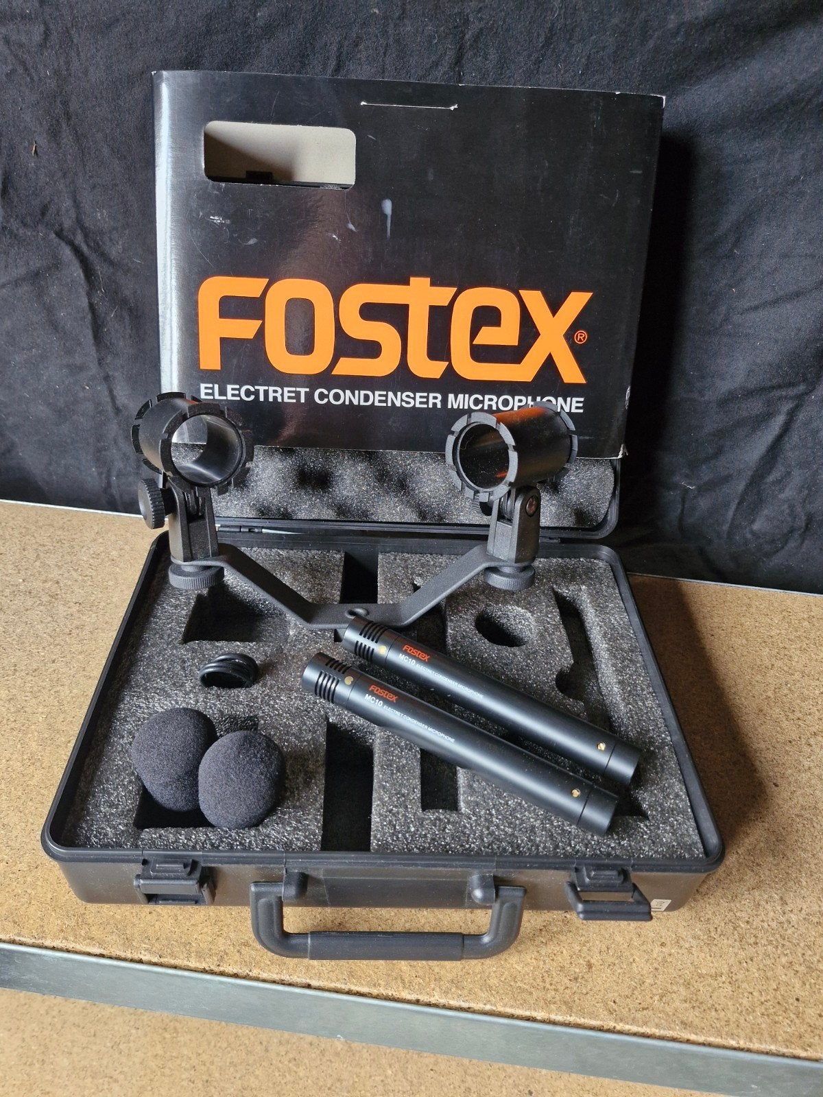 Fostex MC10ST Microfoon Set, Ophalen of Verzenden, Zo goed als nieuw, Studiomicrofoon