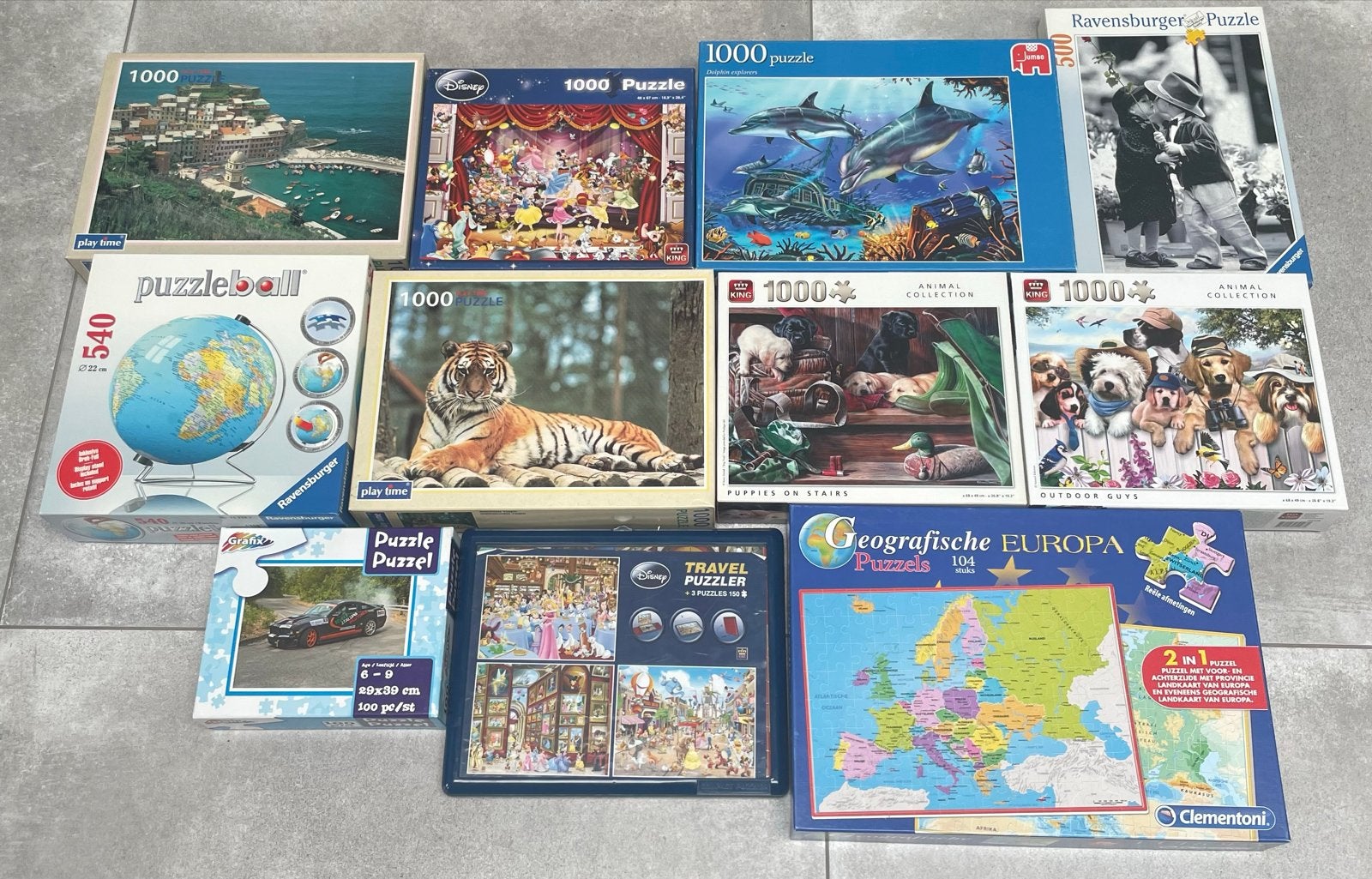 Grote collectie legpuzzels, waaronder Ravensburger en Disney, Hobby en Vrije tijd, Denksport en Puzzels, Ophalen, 500 t/m 1500 stukjes