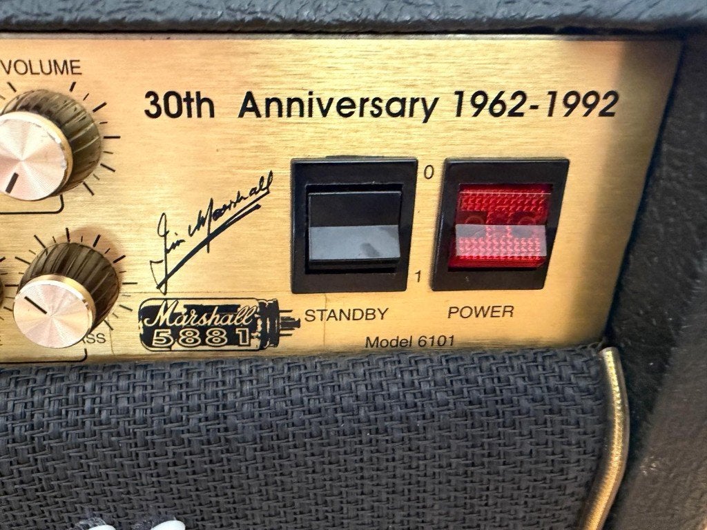 Marshall 30th Anniversary 1962-1992 model 6101., Ophalen, Zo goed als nieuw, 100 watt of meer