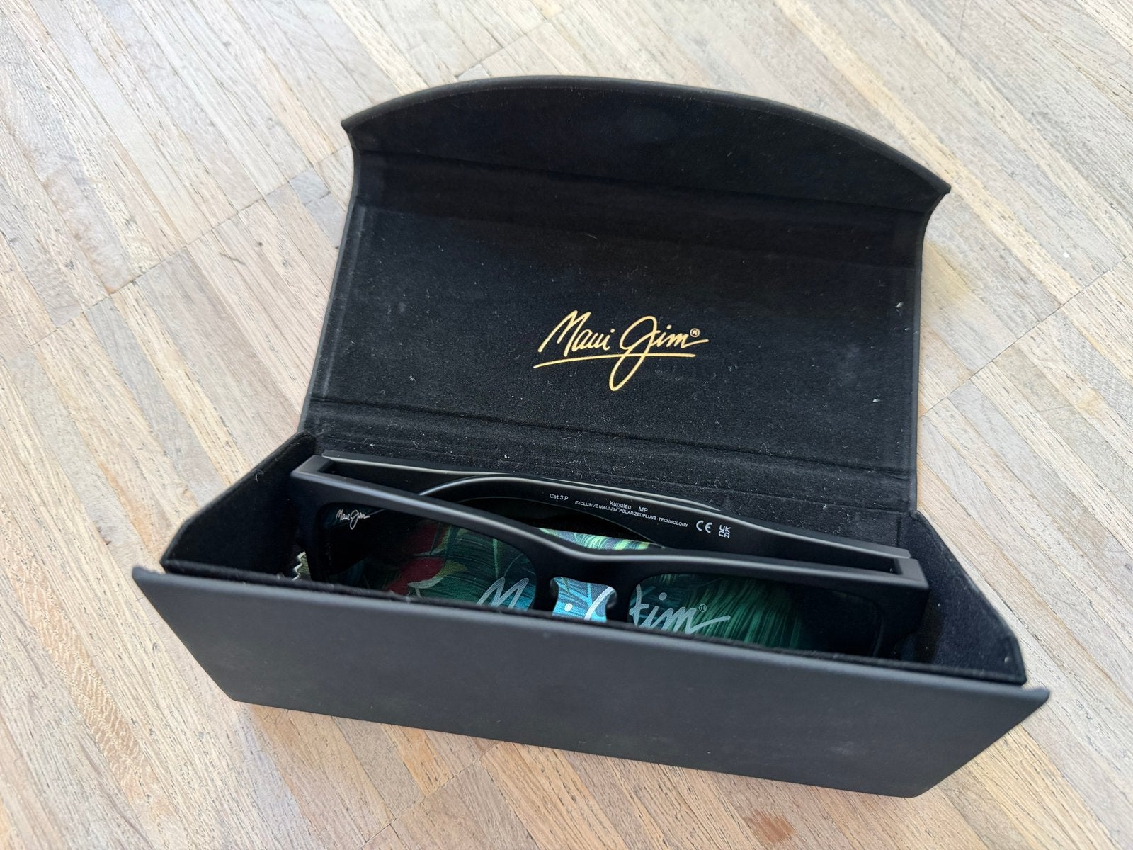 Nieuwe Maui Jim Kupulau 0593S-001 Zonnebril, Overige merken, Zonnebril, Zwart, Nieuw