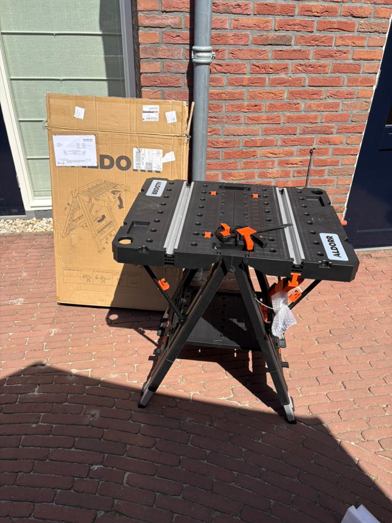 Aldorr werkbank inklapbaar 450 kg draaggewicht, !, !, Ophalen of Verzenden, Zo goed als nieuw
