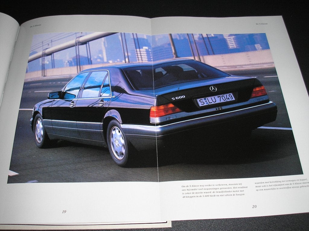 De S-Klasse van Mercedes-Benz, W140, hardcover, sept. 1995, Boeken, Ophalen of Verzenden, Zo goed als nieuw, Mercedes